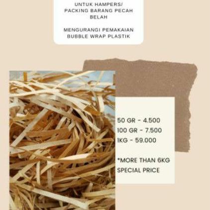 

✭ potongan kertas 1kg shredded paper untuk hampers parcel barang mengurangi bubble wrap ✵