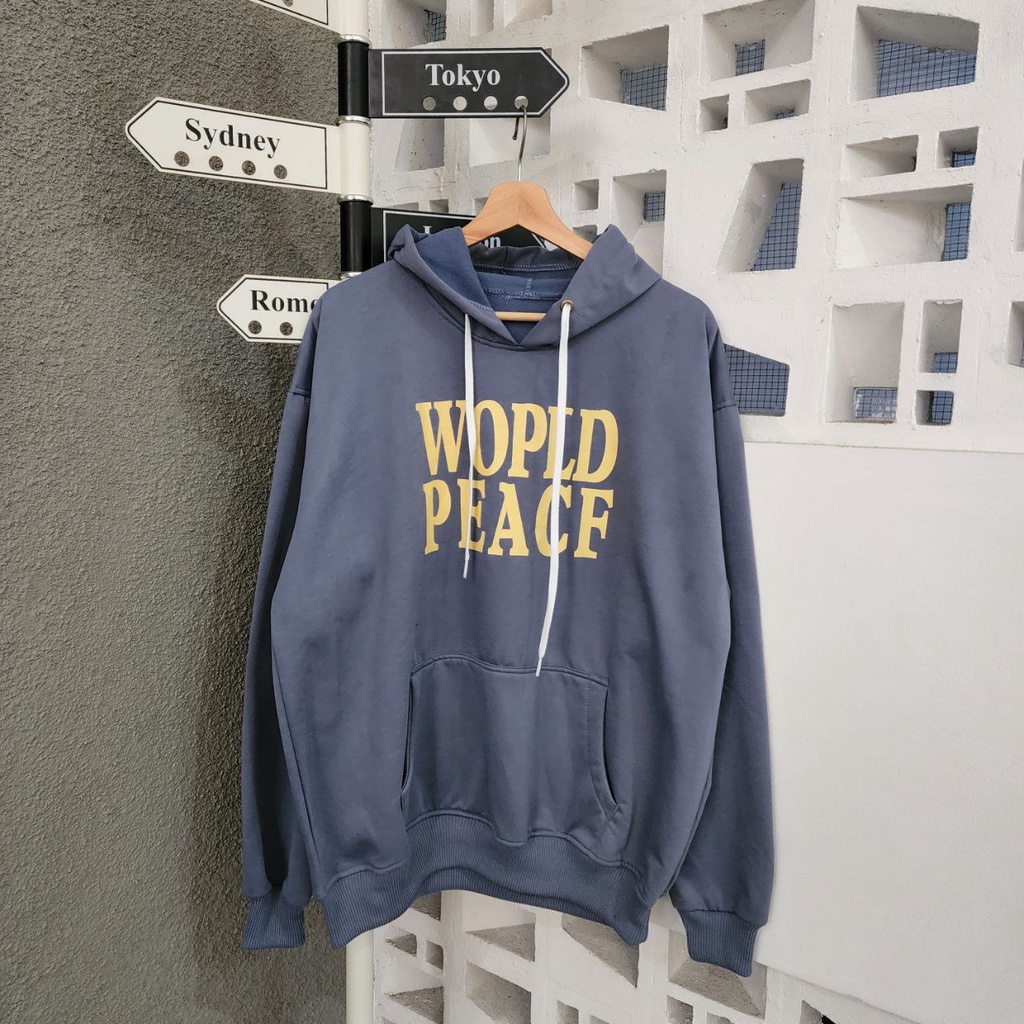 ( isi 2 pcs ) jaket sweater couple pasangan Wopld Hodie / jaket pasangan pacar / jaket couple sahaba