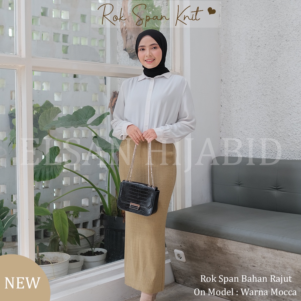 Rok Span Knit (Bahan Rajut Lembut)