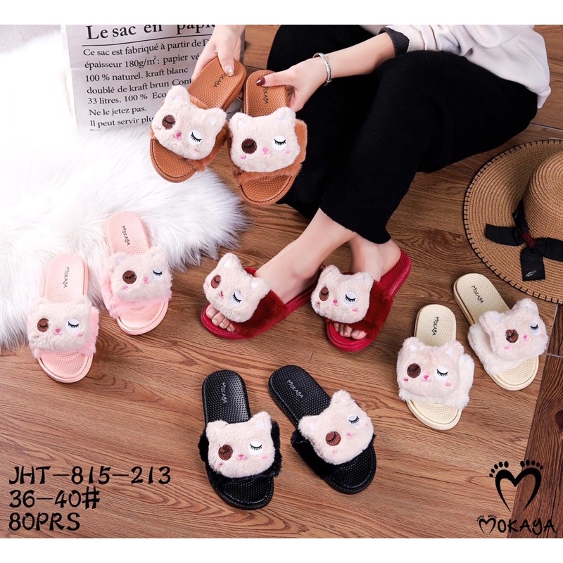 SANDAL JELLY IMPORT SANDAL JELLY BULU BONEKA SANDAL JELLY SLOP MOKAYA