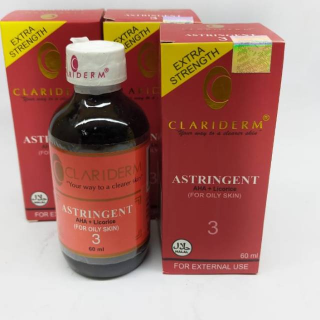 ALKOHOL CLARIDERM ORIGINAL // ASTRINGENT AHA + LICORICE (Satuan)