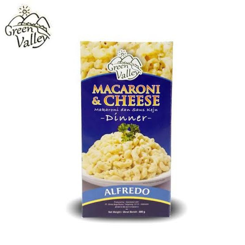 

Green Valley Macaroni and Cheese with Alfredo Sauce 200gr