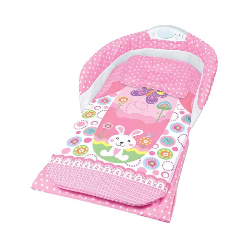 Bebe Smart 3 In 1 Baby Folding Bed Kasur Lipat Bayi Ladylike Pink Merah Muda 0-4 Bulan