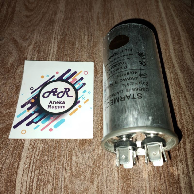 Capacitor Kapasitor AC 25uf 450v