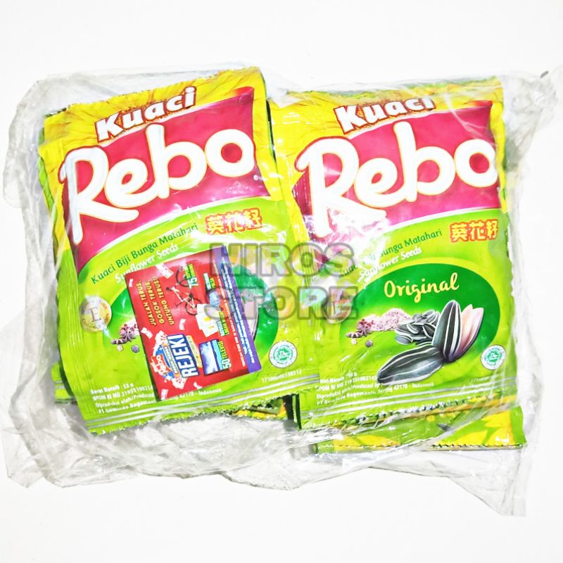 

Kuaci Rebo 13g x 10pcs Per Pack.