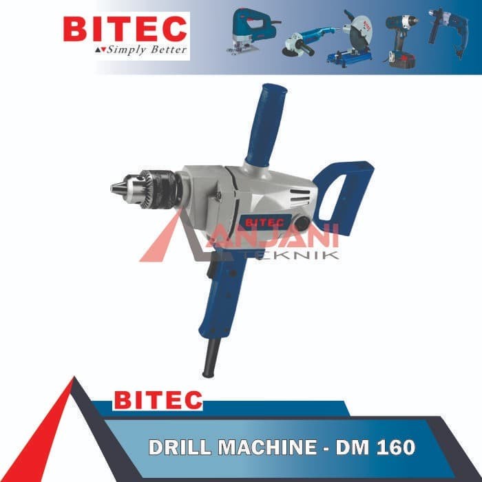 MESIN BOR TANGAN LISTRIK 16 mm BITEC DM 160 HL DRILL 16mm DM160 160HL