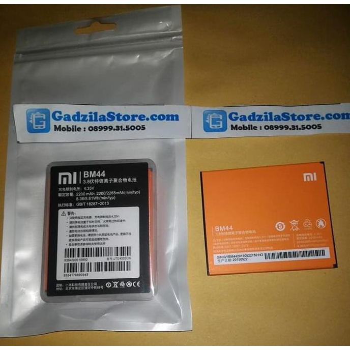 BATERAI XIAOMI Redmi 2 2S BM44 ORIGINAL 100% ORI  Batre Battery BM 44