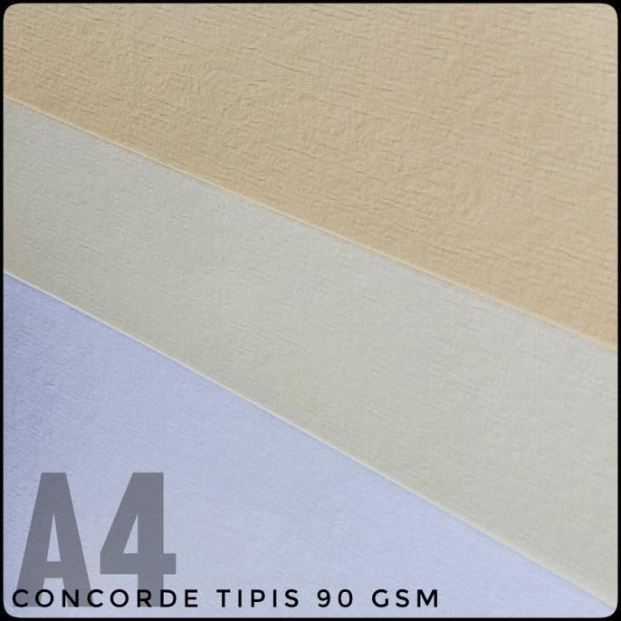

Kertas Concorde Tipis 90 Gsm A4 Uk. 21 cm X 29,7 cm All Colour - Putih