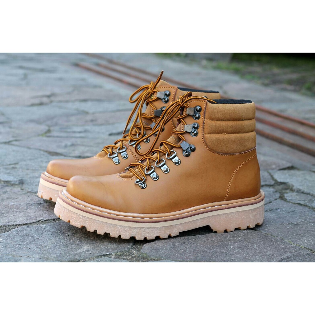 Sepatu Boots Tinggi Pria Populer Bm Tiger Original Sepatu Boots anak band nongkrong Sepatu Rocker Bo