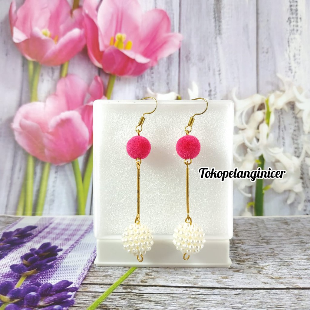 Anting korea Sepasang Anting cantik  anting Handmade  BERRY Lucu By Tokopelanginicer