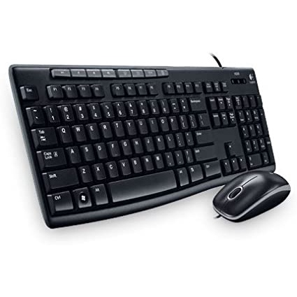 keyboard mouse combo MK200 logitech USB kabel Resmi