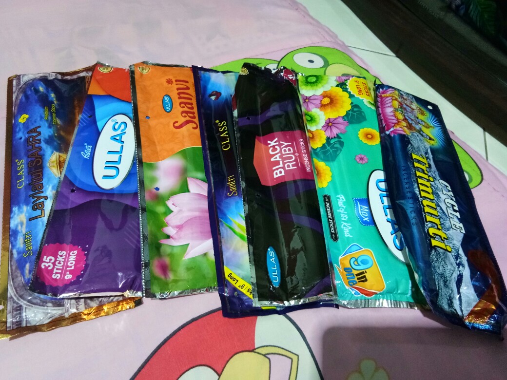 Dupa/hio Wangi Harum India Savitri Pouch Stick Incense Laylatul Sahra (35 Sticks)