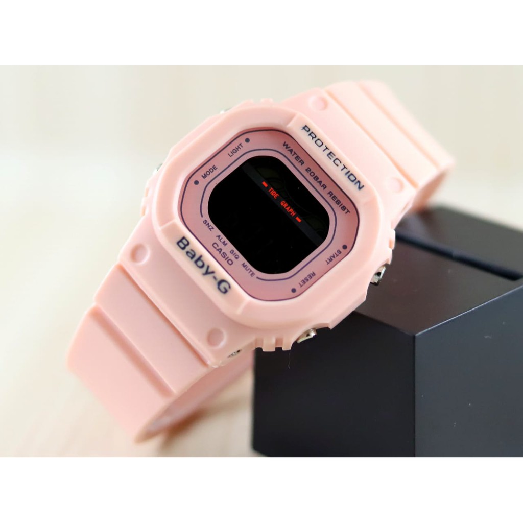 BABYG CASIO BLX 5600 JAM TANGAN WANITA DIGITAL SEGI FULL PINK FULL BIRU