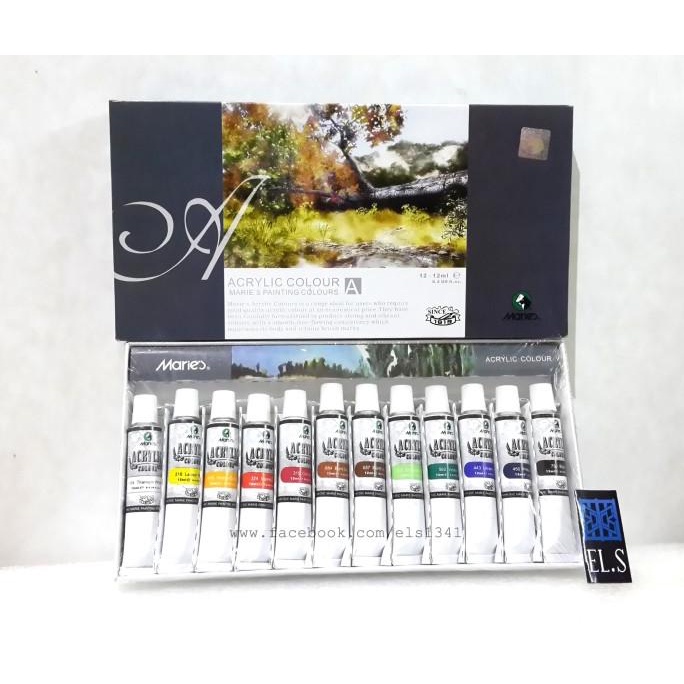 

TERLARIS Maries Acrylic Color Set 12/CAT AKRILIK SET/CAT AKRILIK SET 24 WARNA/CAT AKRILIK PASTEL/CAT AIR/CAT AIR LUKIS SET/CAT AIR GIOTTO/KUAS LUKIS 1 SET/KUAS LUKIS KECIL/KUAS LUKIS LENGKAP/KANVAS LUKIS/KANVAS LUKIS SKETSA/KANVAS LUKIS MINI/KANVAS