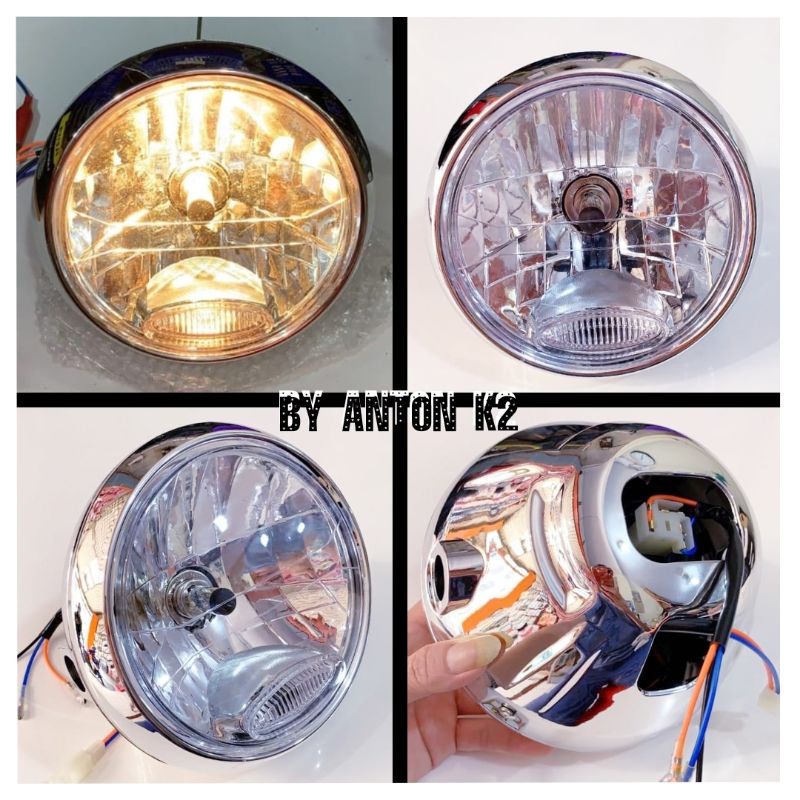 LAMPU DEPAN VIXION/REFLEKTOR REFEKTOR LAMPU DEPAN MOTOR VIXION OLD/VIXION LAMA HEADLAMP VIXION BULAT