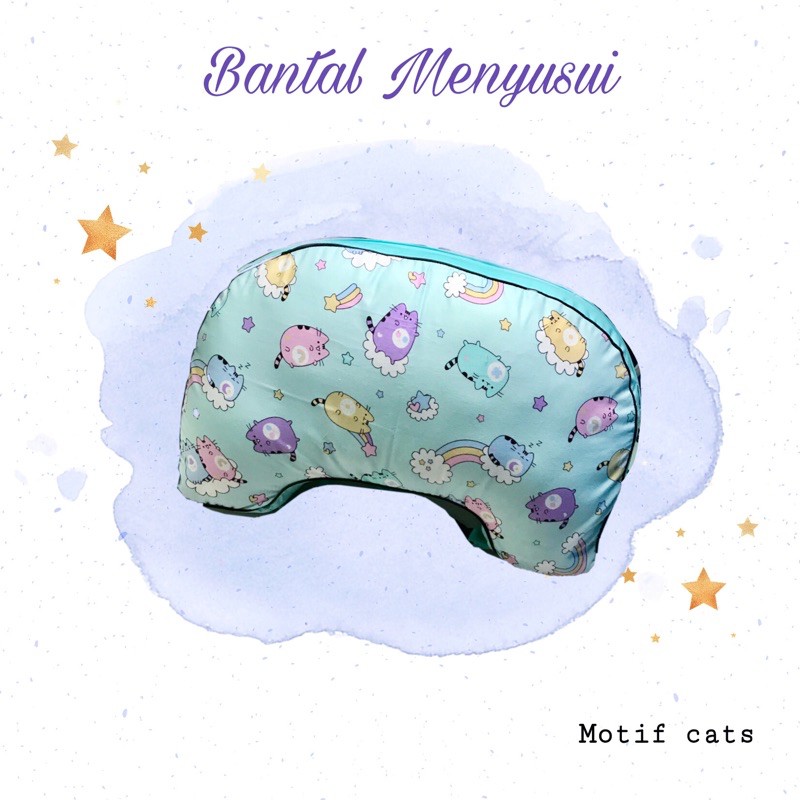 Bantal Menyusui Bansui Katun Grade A ada pengait bisa untuk over size ibu