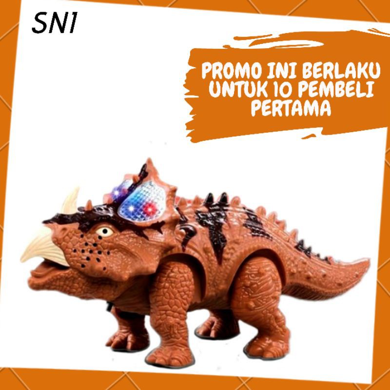 Mainan Anak Cowok Laki Dinosaurus Triceratops Dino Hewan Binatang Murah
