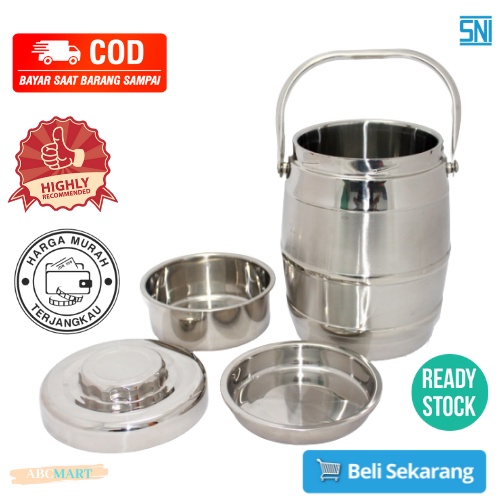 [BISA COD] PROMO Rantang Stainless Vakuum Dapat Menahan Panas Rantang Bekal Rantang Makanan Murah