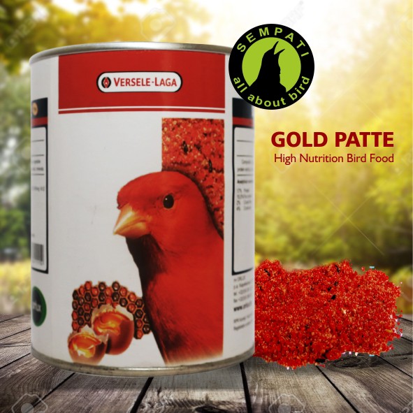 Gold Patte Red Versele Laga Pakan Burung Kenari Merah Lovebird Dll