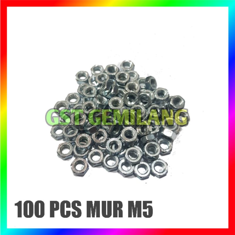 100 PCS MUR M5 KEPALA KUNCI 8MM