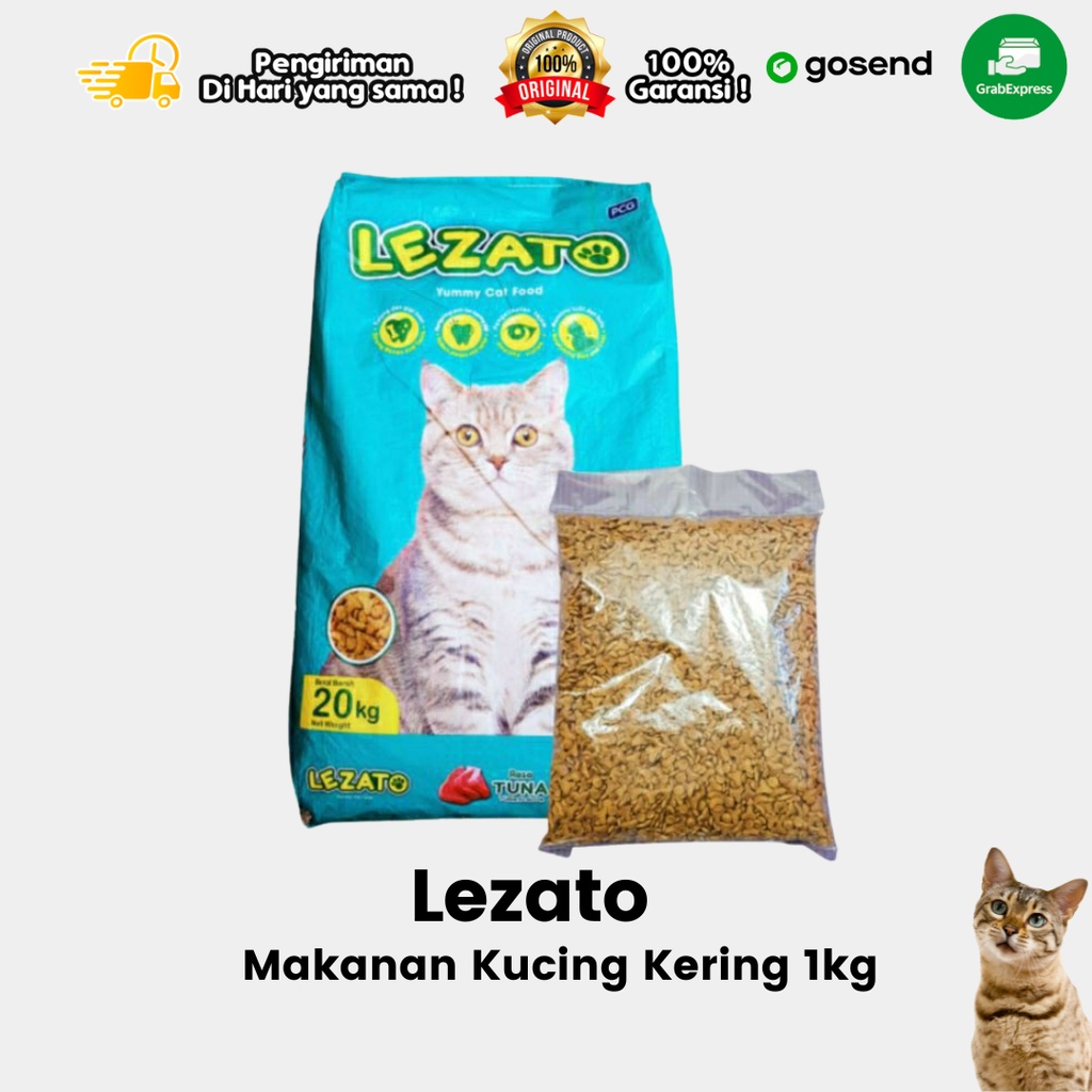 Makanan Kucing Kering Dry Food Lezato Tuna 1KG