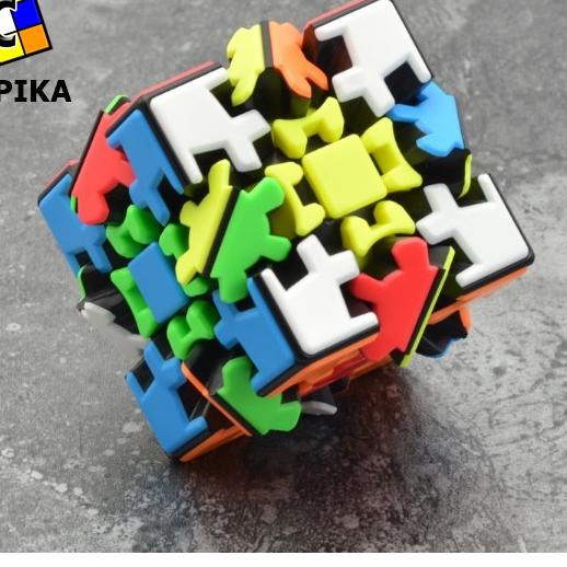 Rubik 3x3 Gear Lefun V2 Sclupture Timbul Magic Cube