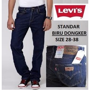 Celana Jeans Pria Levis Model Standar/Regular Biru Dongker