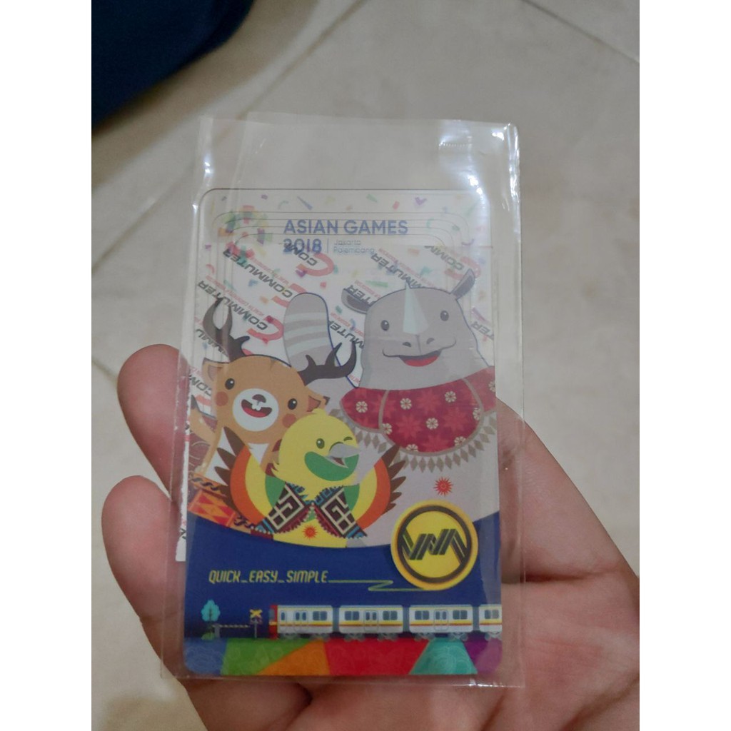Kartu KMT Multi Trip Transparan Asian Games 2018