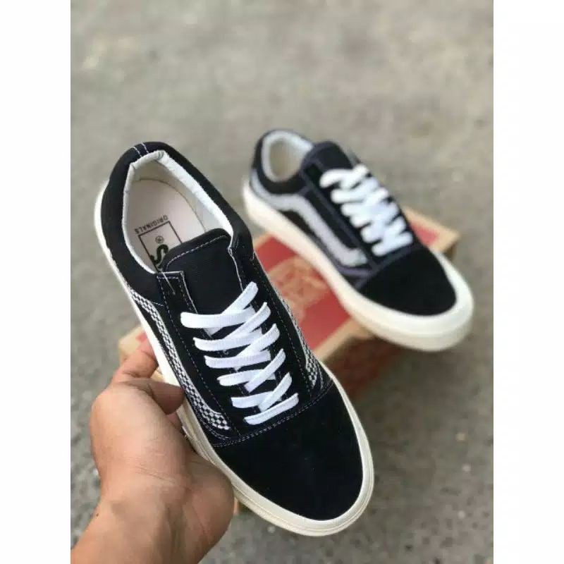 SEPATU VANS OLDSKOOL LIST  CHEKERBOARD WAFFLE DT BNIB MADE IN CHINA