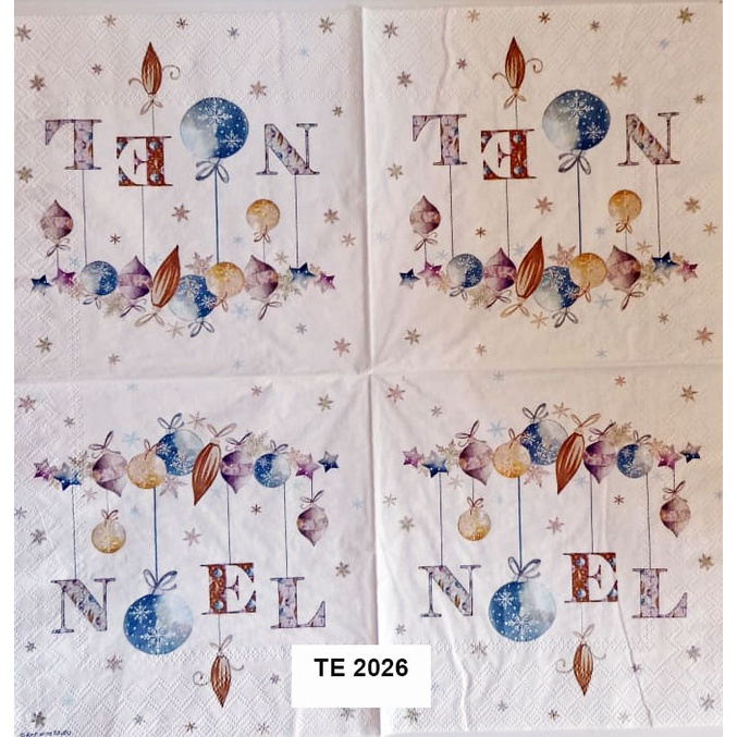 Tisu  Napkin Kerajinan  Decoupage Eropa  33X33 CM TE 2026 TTS