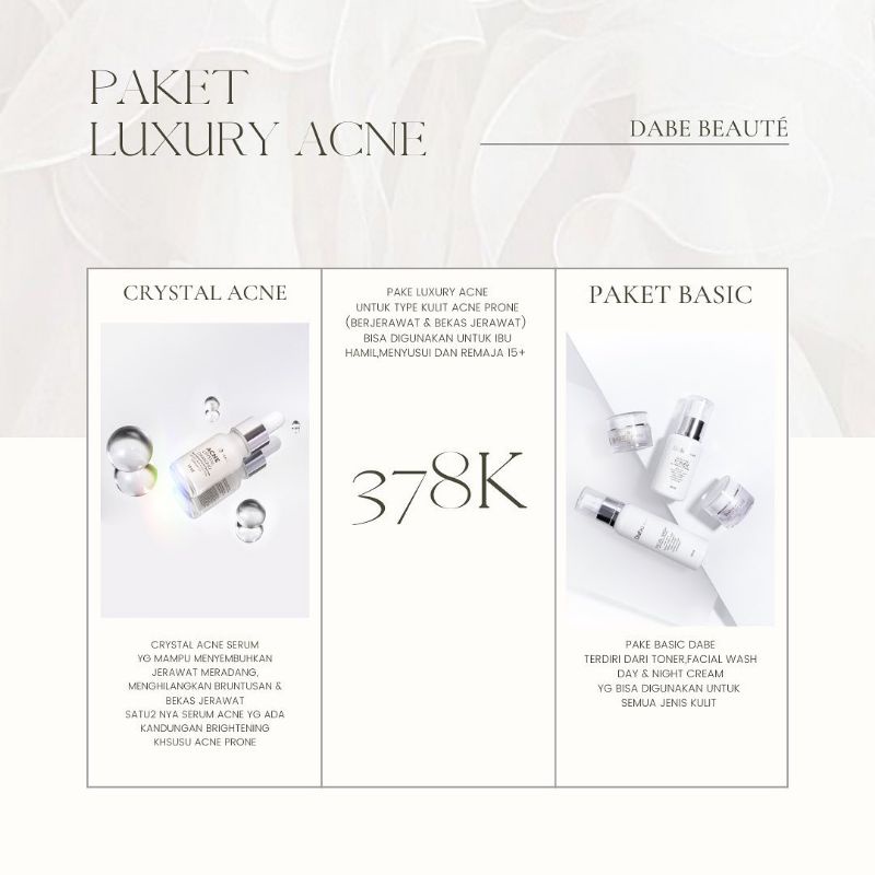 Dabe Beaute Luxury Acne Package