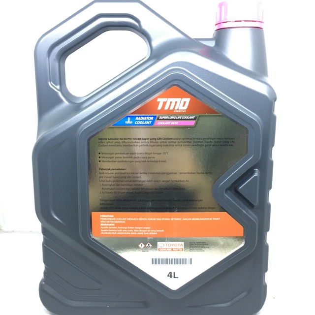 Air Radiator Coolant Toyota Galon 4L SUPER LONG LIFE COOLANT 08889-80090