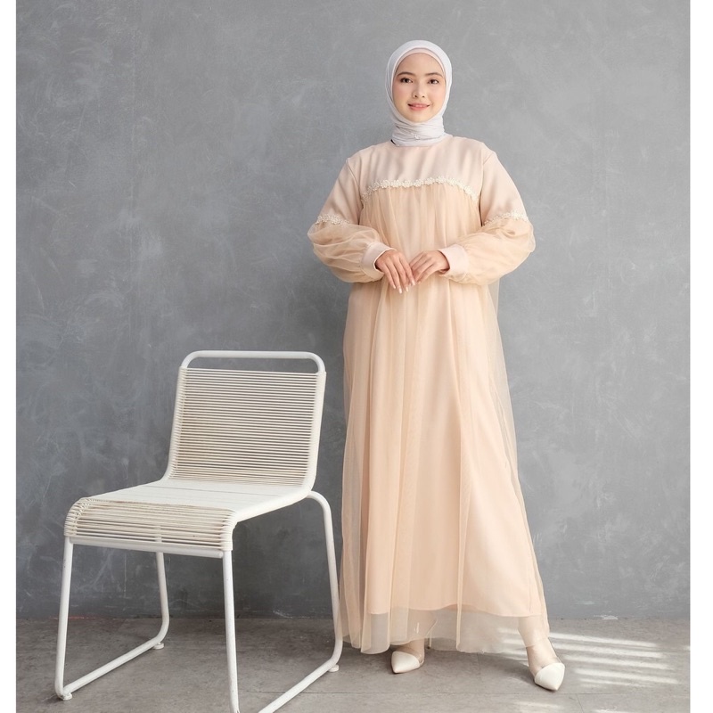 NABILA MAXI - Jual gamis pesta / dress kondangan terhemat / dress