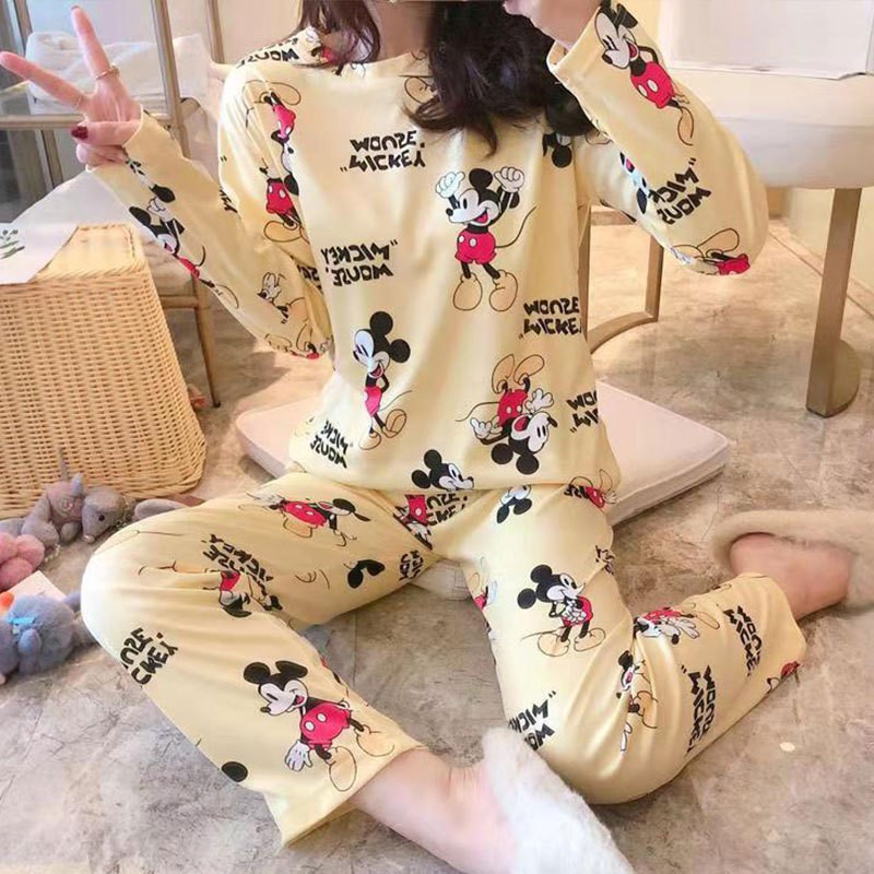 Baju Tidur Wanita Piyama Cewek Lengan Panjang Premium Import