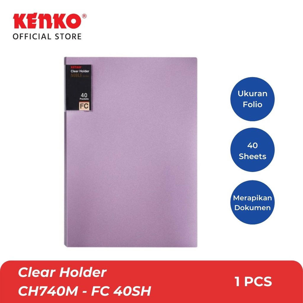 

KENKO CLEAR HOLDER / Map File Bening CH740M - FC 40SH Metallic Color