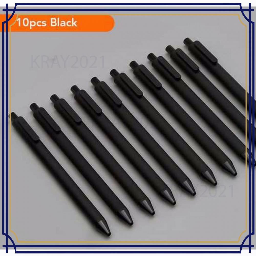 

PURE Pena Pulpen Bolpoin Gel 0.5mm 10 PCS - K1015 (Black Ink)