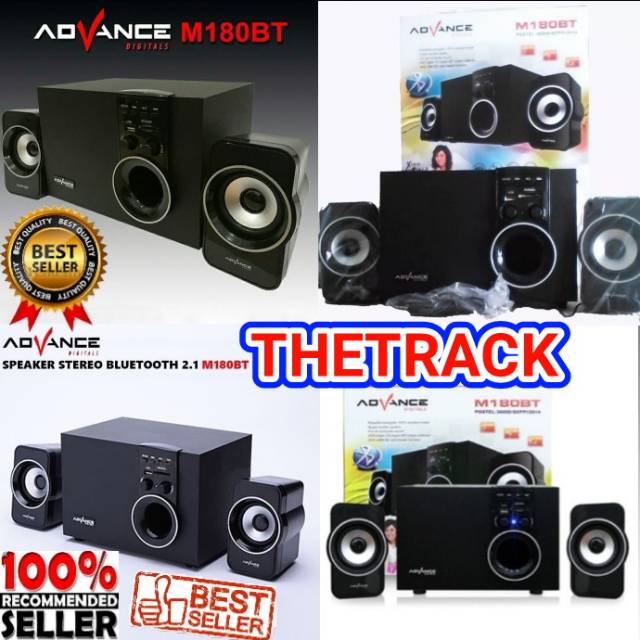 SPEAKER ADVANCE M180BT BLUETOOTH / FM SUBWOOFER SYSTEM M180 BT / SPEAKER WIRELESS BASS / ST