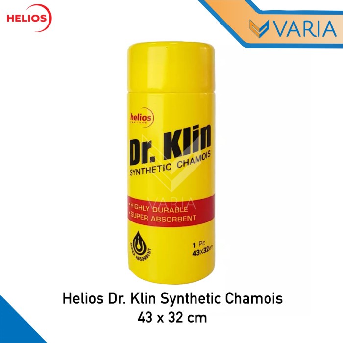 Helios Dr. Klin Synthetic Chamois 43 x 32 cm Lap Kanebo PVA Tube