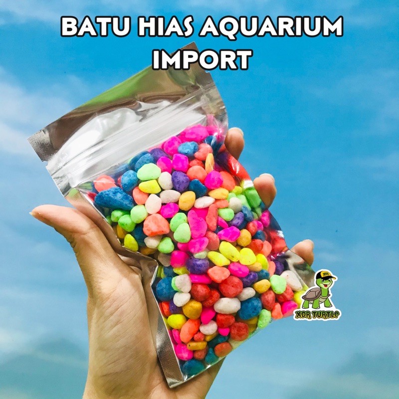 BATU HIAS WARNA AQUARIUM IMPORT KURA AIR RES BRAZIL ALBINO DAMER CUPANG GUPPY IKAN HIAS