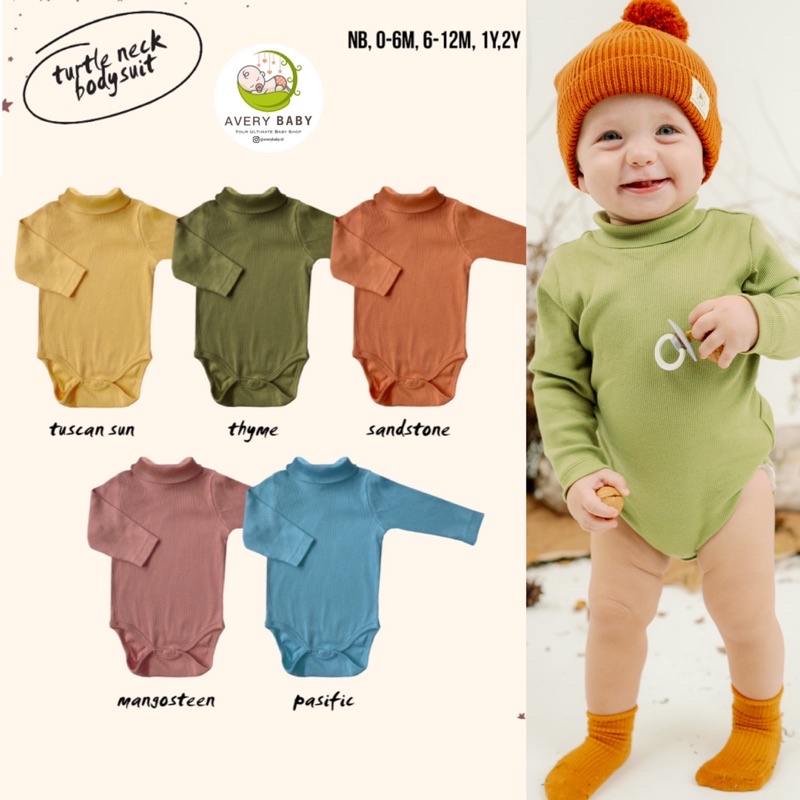 BOHOPANNA TURTLE NECK BODYSUIT / Bodysuit /BOHOBABY jumper bayi