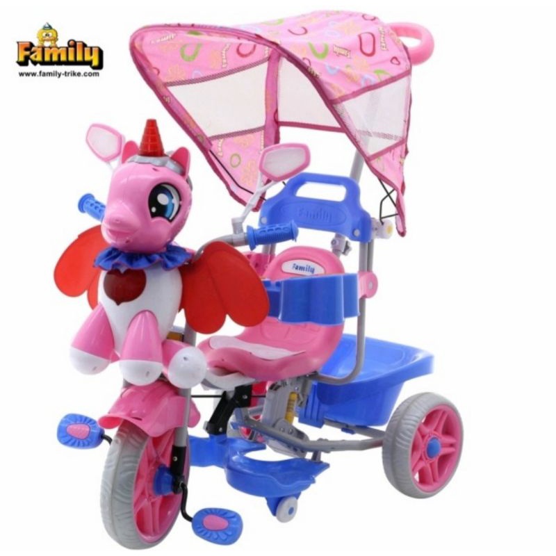 SEPEDA ANAK RODA TIGA FAMILY F 845 GT MUSIK UNICORN