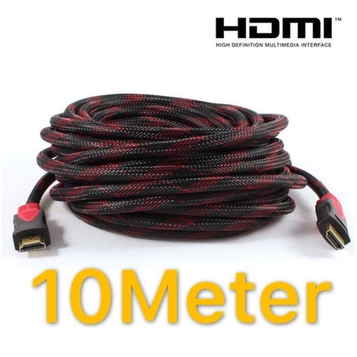 Kabel HDMI to HDMI jaring 10meter / kabel HDMI jaring 10meter / hdmi serat 10meter