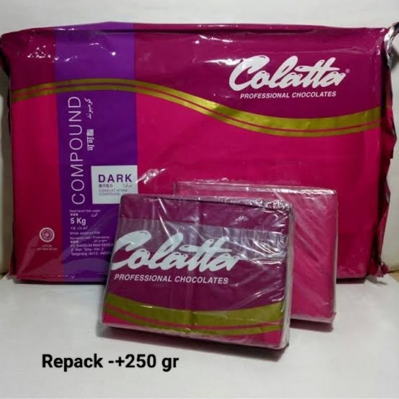 

Dark Chocolate Compound Colatta Potongan -+250 g