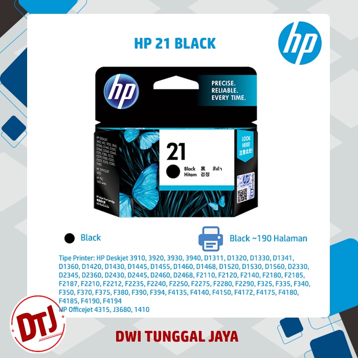 Tinta HP 21 Black Original