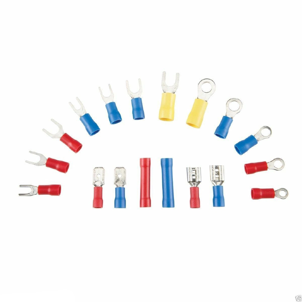 More Terminals Connecto Set 300Pcs Konektor Kabel Terminal Listrik dengan Bahan PVC Insulasi Thermal