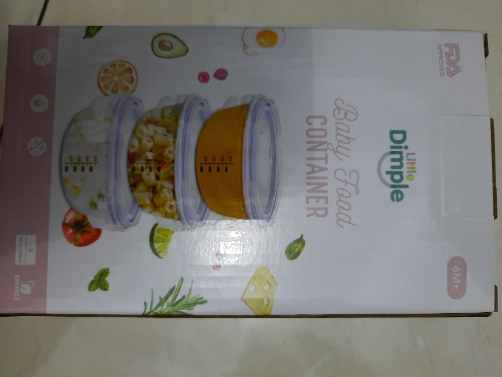 Little Dimple Baby Food Container (3pcs)