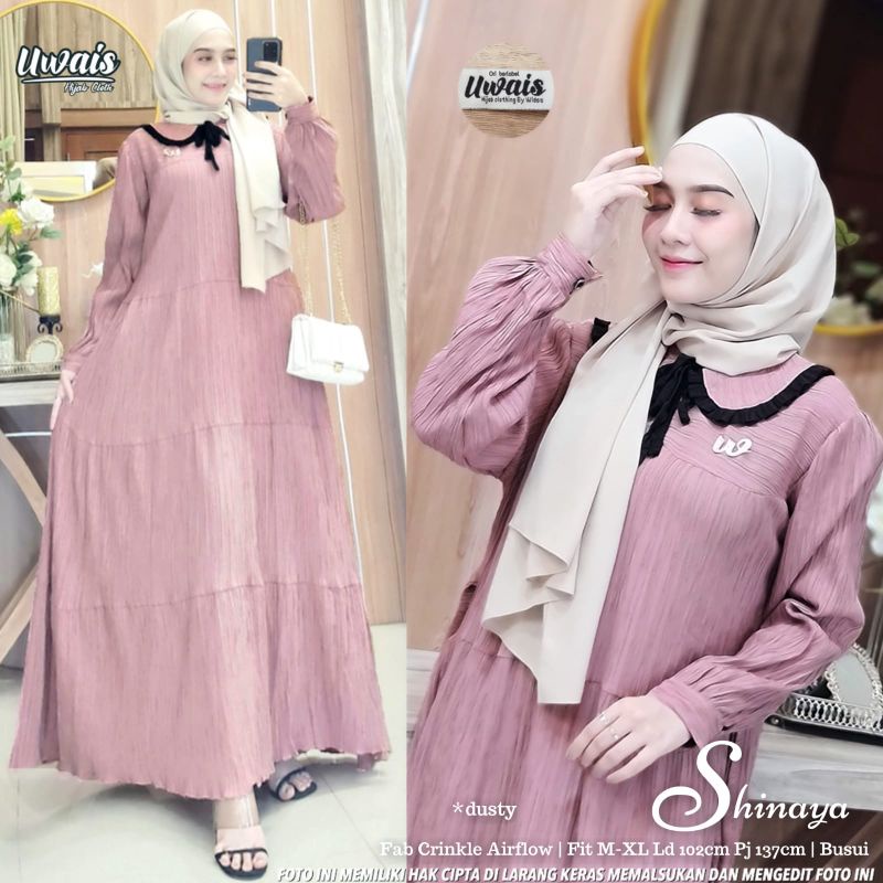 shinaya maxy/dress/gamis/maxi/baju pesta/by uwais