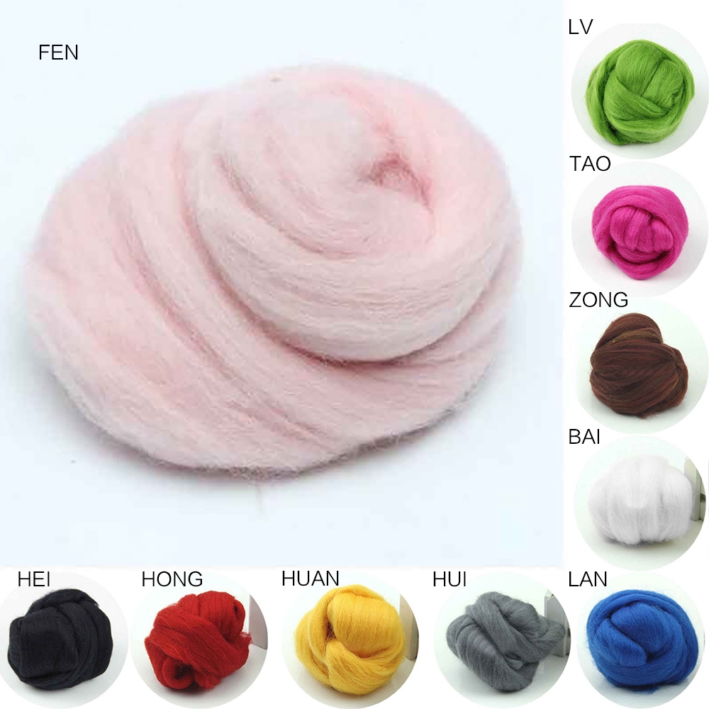  Benang  Wol  Asli Multi Warna untuk Felting Jaurum Shopee 