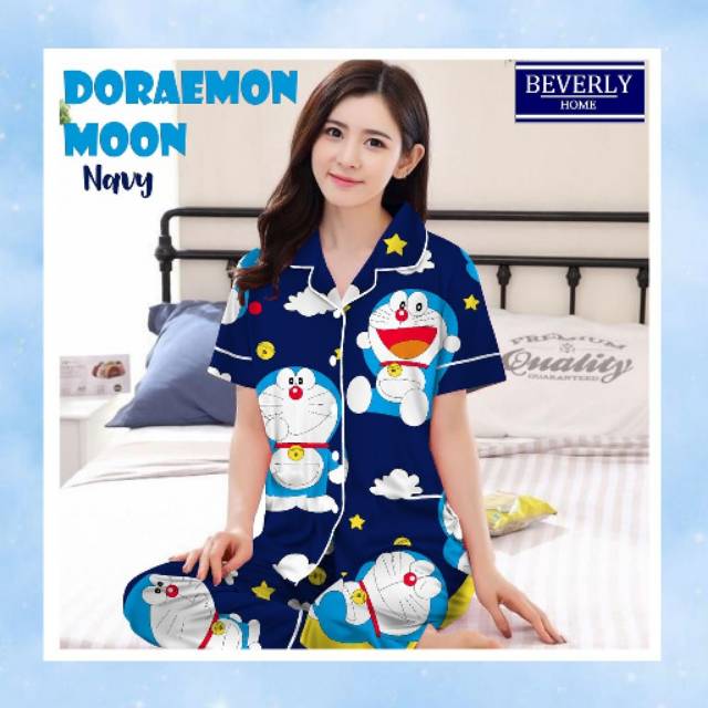 YG97 COD PIYAMA PP CP HP MOTIF DORAEMON  MOON BAJU  TIDUR 