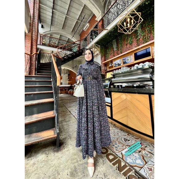 (COD) GAMIS CRINKLE MURAH SAVINA 3 ORI GLZ